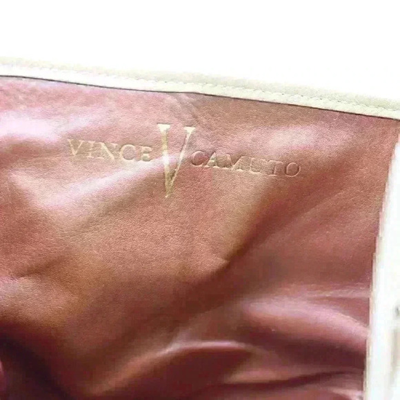 Vince Camuto Women’s Brown Leather Wedge Booties Size US 9 B - Picture 9 of 11